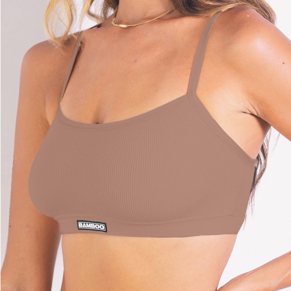Bamboo Underwear Rib High Bralette S